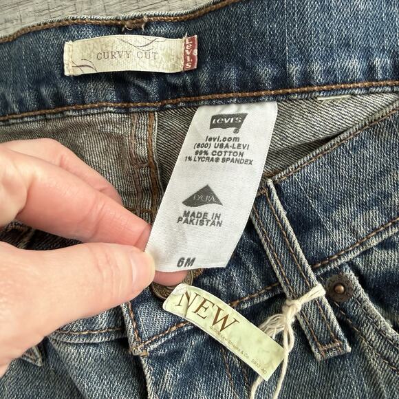 Y2K Levis 529 Jeans Women 6P Boot Cut Low Rise Stretch Casual Curvy 29x29 Medium - Picture 5 of 5